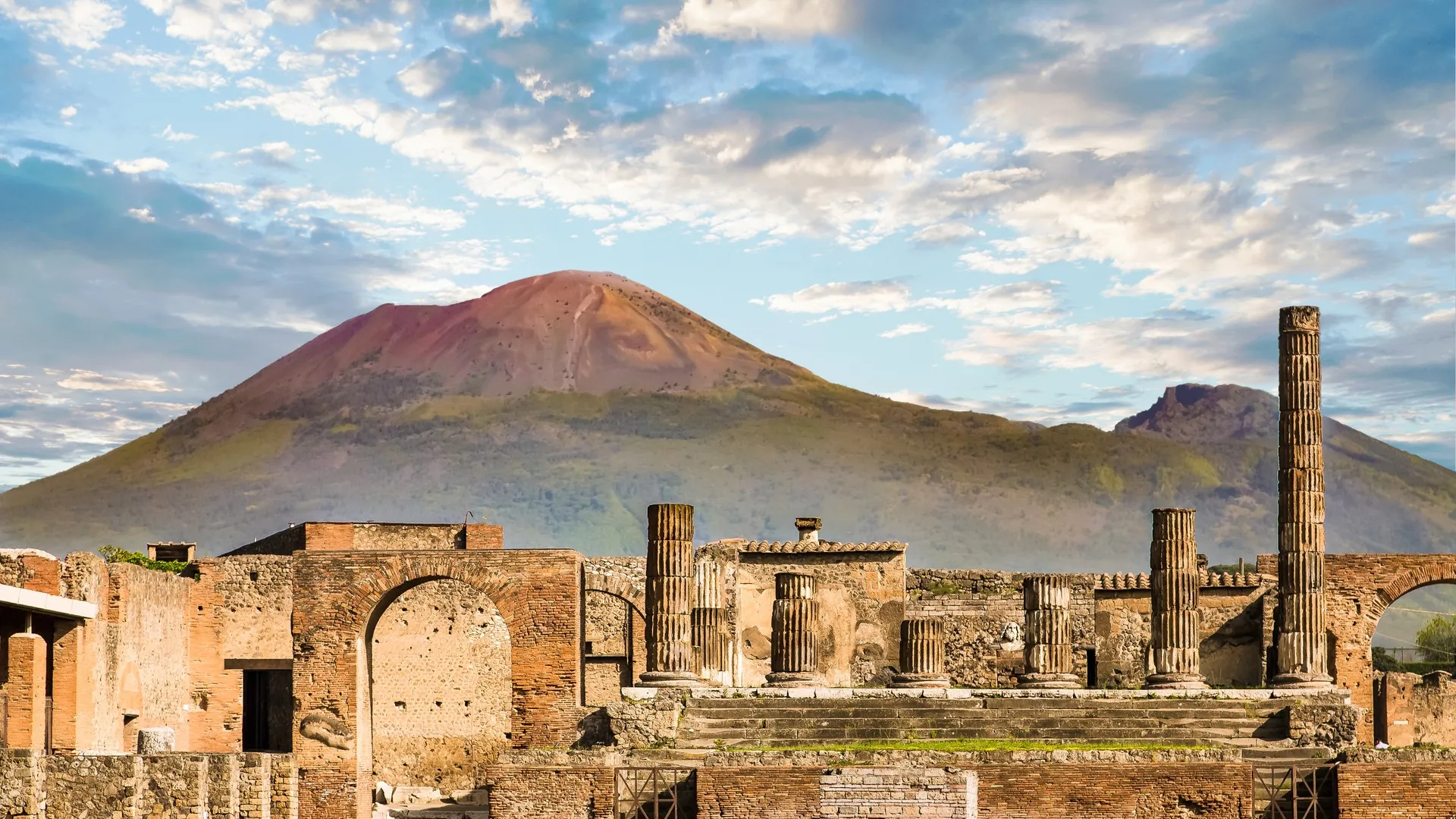 Pompei or Ercolano and Mt.Vesuvio